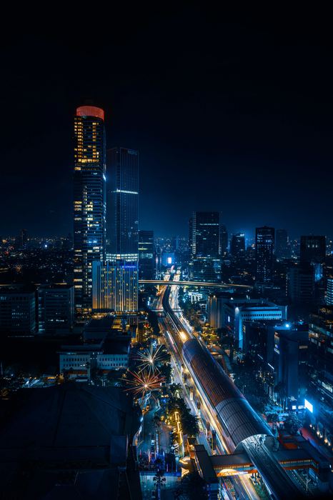Jakarta bei Nacht